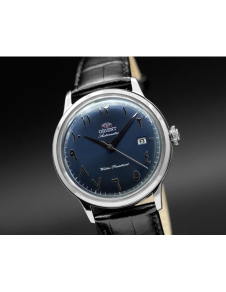 reloj automático hombre Orient Bambino Arabic Dial "Desert Night" RA-AC0036L 40.5mm correa de cuero Cal.  F6724